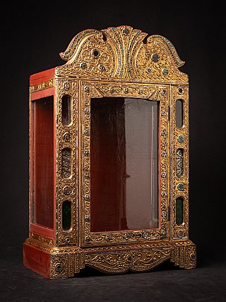Antique wooden Burmese temple