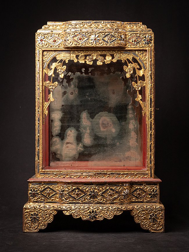 Antique wooden Burmese temple