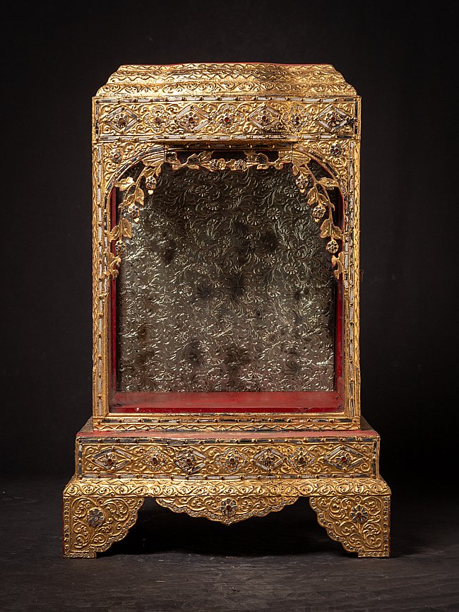 Antique wooden Burmese temple