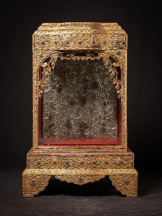 Antique wooden Burmese temple