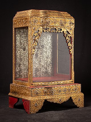 Antique wooden Burmese temple