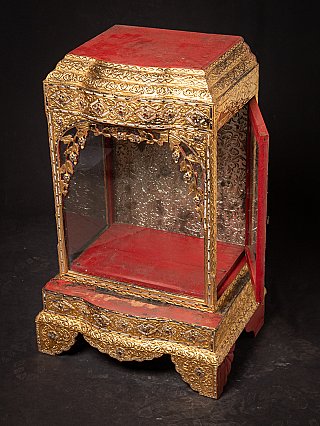 Antique wooden Burmese temple