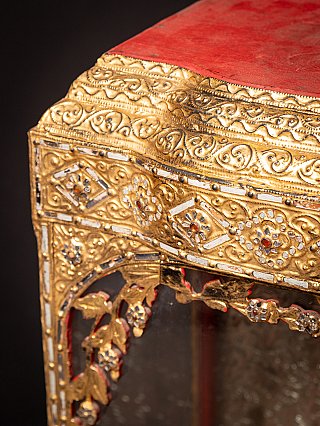 Antique wooden Burmese temple