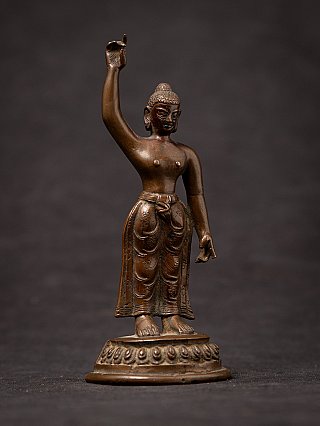Antique bronze Nepali Siddhartha Baby Buddha