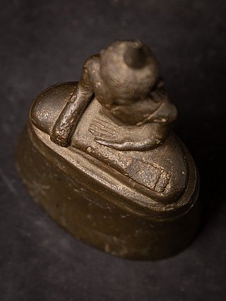 Antiek bronzen Boeddhabeeld uit Laos