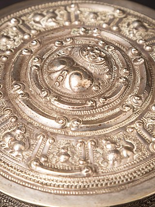 Antique Burmese Silver Box