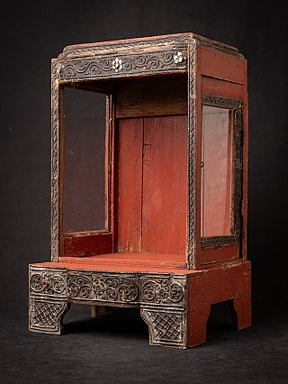 Antique wooden Burmese temple
