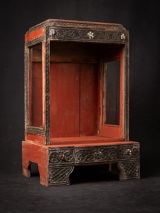 Antique wooden Burmese temple