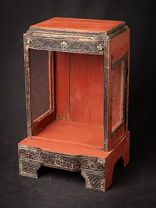 Antique wooden Burmese temple