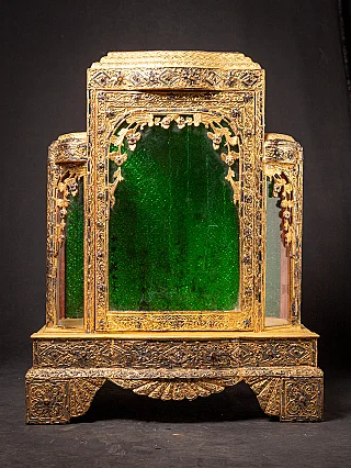 Large antique wooden Burmese Temple