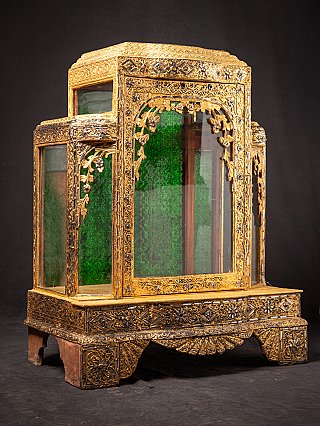Large antique wooden Burmese Temple