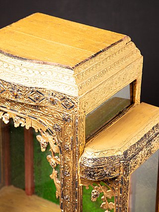 Large antique wooden Burmese Temple