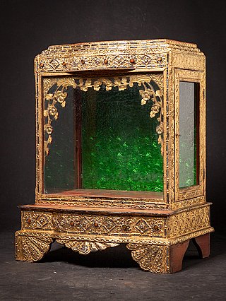 Antique wooden Burmese temple