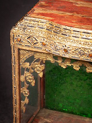 Antique wooden Burmese temple