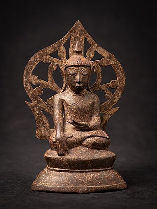 Antique bronze Burmese Buddha statue