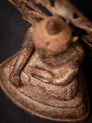 Antique bronze Burmese Buddha statue