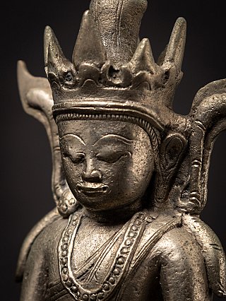 Beautiful antique Burmese silver Buddha