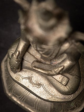 Beautiful antique Burmese silver Buddha