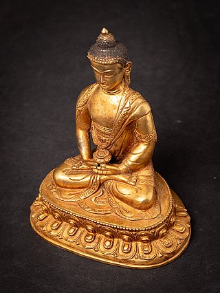 Oude bronzen Nepalese Boeddha