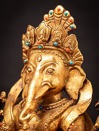 Oude bronzen Nepalese Ganesha