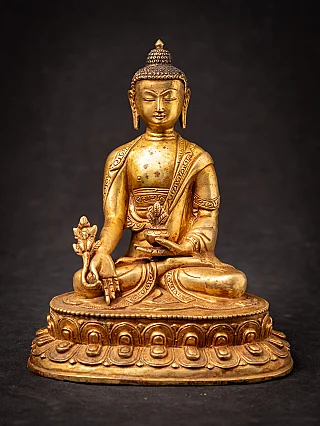 Old bronze Nepali Medicine Buddha