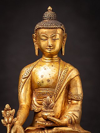 Old bronze Nepali Medicine Buddha