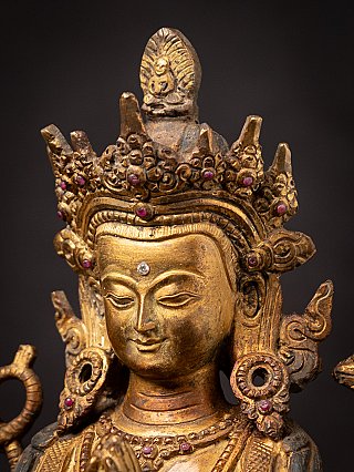 Old bronze Nepali Chenrezig statue