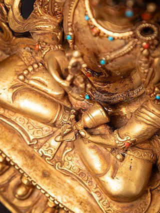 Old bronze Nepali Vajrasattva statue