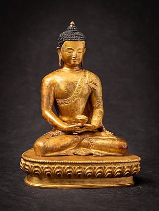 Old bronze Nepali Buddha statue