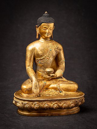 Old bronze Nepali Buddha statue