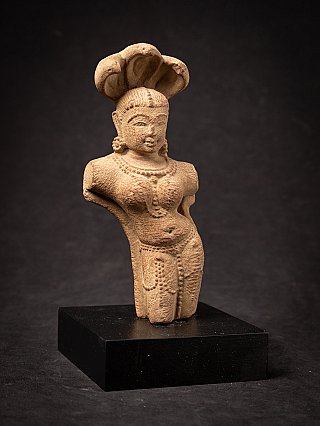 Old sandstone Indian Nagini statue