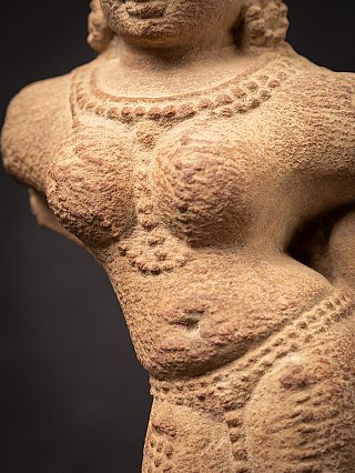 Old sandstone Indian Nagini statue