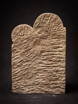 Antique Indian sandstone relief of Lakshmi-Narayana