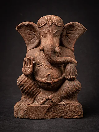 Old sandstone Ganesha figure