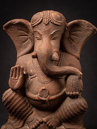 Old sandstone Ganesha figure