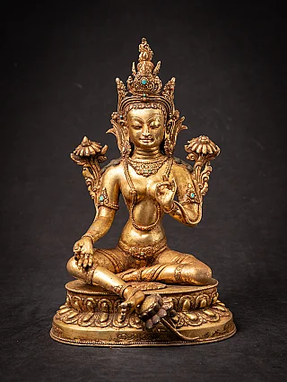 Old bronze Nepali Green Tara statue