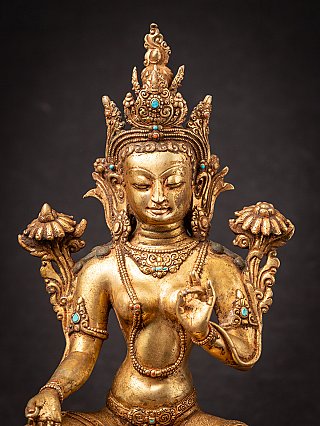 Old bronze Nepali Green Tara statue