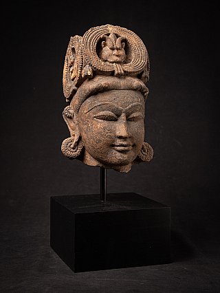 Antique sandstone Shiva head