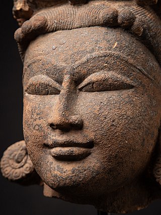 Antique sandstone Shiva head