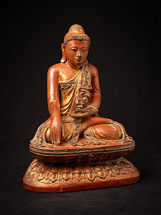 Antique wooden Burmese Mandalay Buddha