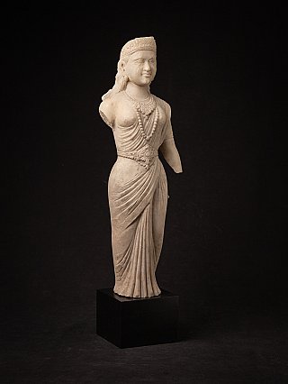 Antieke Indiase marmeren Parvati