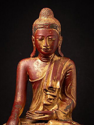 Schitterende antieke bronzen Mandalay Boeddha