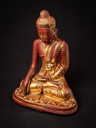 Schitterende antieke bronzen Mandalay Boeddha
