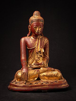 Schitterende antieke bronzen Mandalay Boeddha