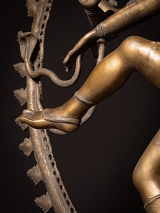 Large old bronze Indian Shiva Nataraja