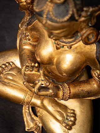 Alte bronze Nepalesische Grüne Tara Figur