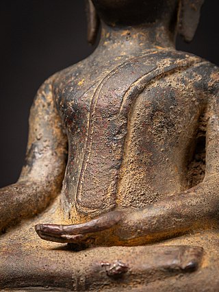 14. Jahrhundert Bronze Thai U-Thong Buddha