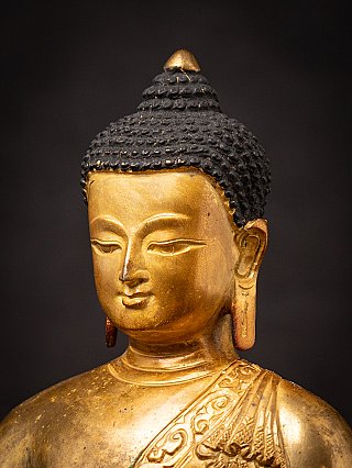 Old bronze Nepali Medicine Buddha statue