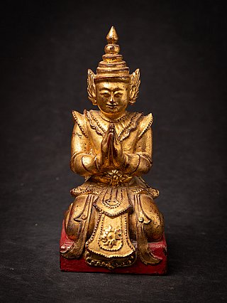 Antique wooden Burmese Nat statue