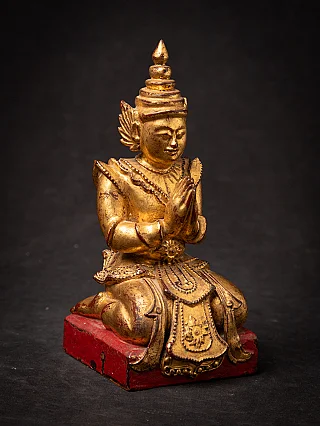 Antique wooden Burmese Nat statue
